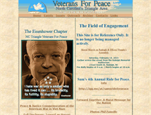 Tablet Screenshot of ncveteransforpeace.org